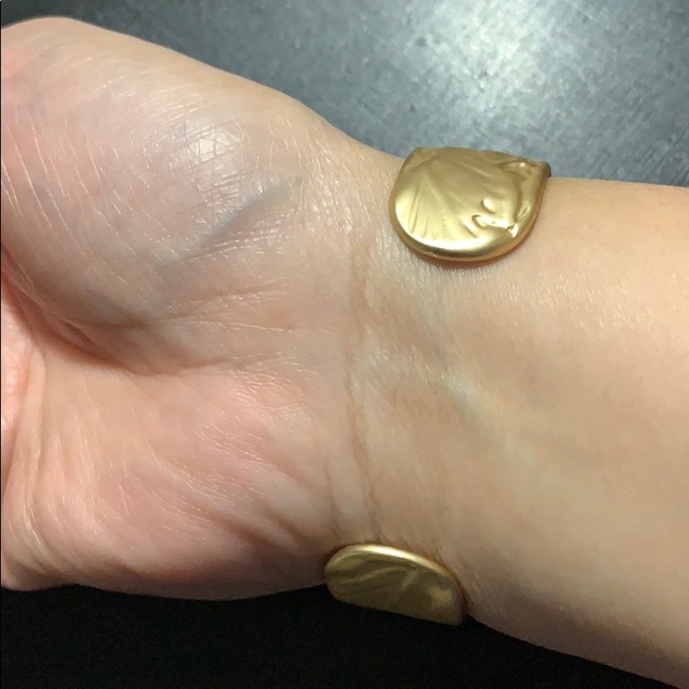 Dune and Willow Gold Plated over SS Cuff Bracelet - Picture 4 of 6